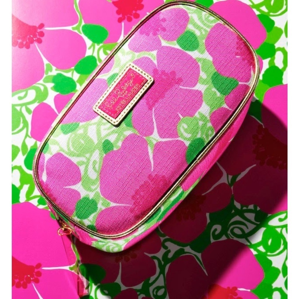 Lilly Pulitzer for Estée Lauder cosmetic makeup bag.